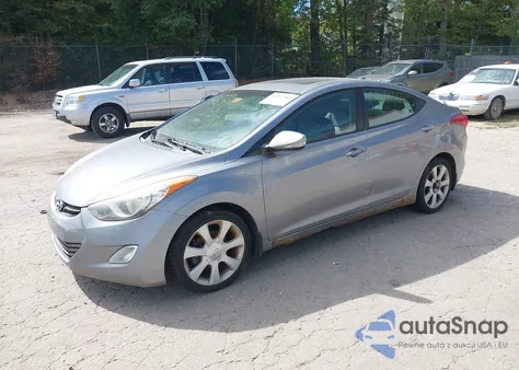 2013 Hyundai Elantra Limited from USA, damaged, VIN KMHDH4AE2DU507813